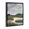 Stupell Industries Cloudy Rural Marsh Landscape Framed Floater Canvas Wall Art